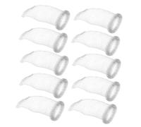 KOMBIUDA Pièges à Peluches pour Machine à Laver pour Tuyau de Machine à Laver et Prévention des Obstructions en Acier Inoxydable Lot de 10 Installation Facile Argenté