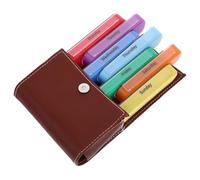 KOMBIUDA Pilulier Semainier Compartiments Portable Plastique et Similicuir avec Pochette de Rangement Organisateur de Voyage Hebdomadaire pour Pilules