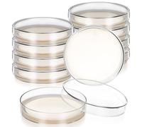 KOMBIUDA Plaques D'agar Pré-coulées 7 Cm pour Microbiologie, Boîtes de Petri avec Gel Nutritif, Lot de 10 Pièces, pour Expériences Scientifiques en Classe