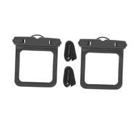KOMBIUDA Pochette Clé Étanche Noire, Lot de 2, Légère et Pratique en PVC/abs/Polyester pour Cartes de Crédit, Écouteurs, Natation et Activités sous L’Eau
