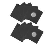 KOMBIUDA Pochettes De Protection Vinyle en Papier Kraft 7 Pouces, Lot de 12, Accessoires Rangement Disques Vinyles pour Collectionneurs, Usage Maison Café Bar, Couleur Kraft Noir Classique