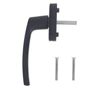 KOMBIUDA Poignée de fenêtre en aluminium - Poignée de verrouillage à manivelle de remplacement pour ouverture intérieure - Leviers de verrouillage sécurisés pour fenêtres à battants