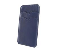 KOMBIUDA Porte Cartes Adhésif pour Téléphone Faux Cuir Support de Carte de Crédit pour Femmes Double Compartiment Compatible Charge sans Fil Attache Sécurisée Pratique pour Smartphone Foncé