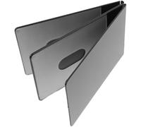 KOMBIUDA Porte-Cartes de Voiture Pliable Noir Pochette Multi-Usage pour Permis de Conduire et Carte Grise Étui Compact Résistant à L’Usure Détenteur Assurance Automobile Pratique