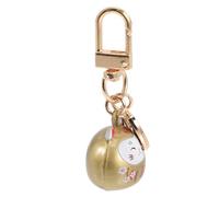 KOMBIUDA Porte-clés Chat Japonais Style Maneki Neko avec Grelot Pendentif Sac Porte-chance Breloque Porte-clés Décorative pour Clés Sac à Dos et Porte-monnaie