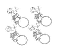 KOMBIUDA Porte-clés pour Diplômés 4 Pièces Voyage Avion Bagages Décoration pour Femmes Sûr