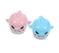 KOMBIUDA Porte-clés Requin 2pcs en Plastique Jeu de Dentition Mignon pour Garçon et Filles, Présent Créatif et Décoratif pour Famille et Amis Couleur Aléatoire