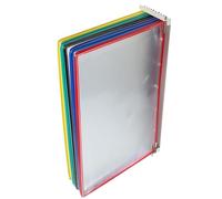 KOMBIUDA Porte-Documents Mural pour Bureau en PVC et Métal, Structure Simple et Pratique pour Organiser Dossiers et Documents Salles de Réunion Domicile