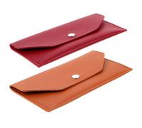 KOMBIUDA Portefeuille Enveloppe 2 Pièces, Forme Rectangulaire Allongée en PU Réutilisable Pratique à Main et Gestion D'argenté pour Budget pour Mariage