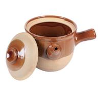 KOMBIUDA Pot en Terre Cuite Cuisson de Médecine Chinoise 1,5l Fonction Anti-chaleur pour Préparer Thé et Remèdes Traditionnels
