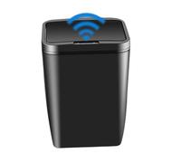 KOMBIUDA Poubelle Intelligente à Capteur Automatique Sans Batterie Système De Fermeture Silencieuse Et Étanche Idéale Pour Cuisine Salle De Bain Et Bureau Noir