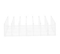 KOMBIUDA Présentoir à cosmétiques de bureau en plastique transparent 7 compartiments, boîte de finition maquillage multi-usage pour rangement de poudriers à domicile