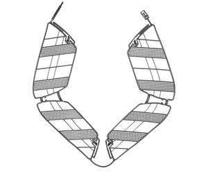 KOMBIUDA Protection Arrière pour Vélo en Plastique Argenté, Garde Robuste pour Roue Arrière, Écran Protecteur pour Cyclistes et Parents, Protège-vêtements