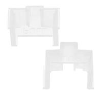 KOMBIUDA Protège-aiguilles pour Tourne-disque Vinyle 2pcs en Plastique Blanc Installation Facile et Ajustement Précis, Accessoire pour Lecteur Vinyles