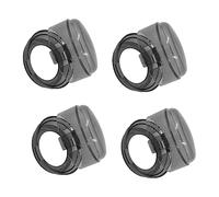 KOMBIUDA Protège-boutons Cuisinière Gaz Sécurité Bébé, Lot 4, Protection Verrouillage Gaz, Plastique Noir, Prévention Accident la Cuisine Familiale