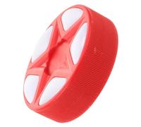 KOMBIUDA Puck de Hockey Roller Rouge Durable pour Entraînement Intérieur et Extérieur Améliore et Réflexes Équipement Polyvalent pour Hockey roulettes et Terrain