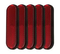 KOMBIUDA Réflecteurs de Roue Vis de 6mm Rouges en Plastique 5 Pièces Améliore la Visibilité Sécurité, Accessoire Compact pour Motos et Vélos pour Usage Extérieur
