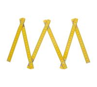 KOMBIUDA Règle de Menuisier Pliable 1 Mètre en Bois de Bouleau Jaune Clair Rivets Solides, Outil de Mesure Linéaire Précis pour Travail du Bois et Bricolage Polyvalent