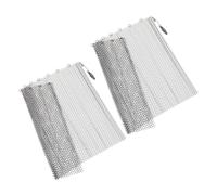KOMBIUDA Rideaux de Cheminée en Maille Métallique Lot de 2 Écran Pare- Robuste Facile à Installer Accessoires de Foyer pour Cheminée