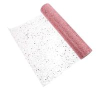 KOMBIUDA Rouleau De Ruban De Tulle Pailleté Tulle En Maille Pour Décorations De Noël Fournitures De Fête