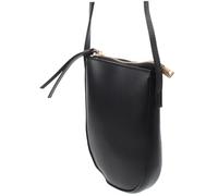 KOMBIUDA Sac Bandoulière Femme Mini Sac Téléphone Portable Cuir Synthétique Souple Noir Pochette Verticale pour Cartes et Monnaie Design Simple et Élégant Sorties et Voyages