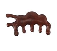 KOMBIUDA Sandalwood Wooden Comb For Men Wide Tooth Hair And Beard Massage Tool Static Scalp Massager For Head Neck Arms Portable Relaxing Grooming Accessory