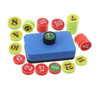 KOMBIUDA Set Daccessoires Tactiques pour Tableau de Football avec Aimants Magnétiques Colorés et Effaceur Éponge Pièces de Joueur Légères et Compactes pour Entraînement de Football