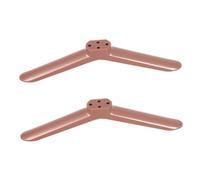 KOMBIUDA Socle TV Stands de télévision Pieds de Meuble télé Support d'écran Meuble TV Universel Rose Gold