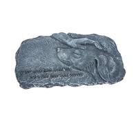 KOMBIUDA Statue Commémorative pour Animaux Résine Sculpture et Stable Pierre Tombale Décorative pour Chien et Chat Ornement Extérieur pour Jardin et Mémorial