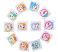 KOMBIUDA Stickers Animaux Pour Garçon Et Filles De Premier Année Décoration Photo Baby Shower Enregistrement Croissance Bébé Prop De Photo Milestone Ensemble Stickers Bébé
