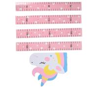 KOMBIUDA Stickers Muraux Mesure Hauteur Cartoon Toise Amusante Pour Garçon Fille Autocollant Amovible Et Réutilisable Décoration Murale Pratique Et Créative Suivi Croissance Motif