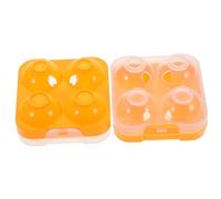 KOMBIUDA Support à Œufs en Plastique Léger pour Réfrigérateur Réutilisable Protège les Œufs des Chocs Pack de 4 pour Voyages et Pique-niques en Plein Air