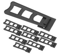 KOMBIUDA Support Arrière pour Support de Cadre Photo Multiple en Plastique Noir pour Cadre Photo 10 Pièces, Remplacement pour Bureaux et Maisons