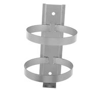 KOMBIUDA Support Compatible Polyvalent pour Extincteur Mural Argenté en Acier Inoxydable Résistant la Déformation Installation Facile, pour Garage et Gestion Immobilière