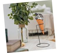 KOMBIUDA Support Cône Glace Porte Frites et Snacks Rack Facile à Nettoyer Rangement Compact pour Apéritifs et Cornets