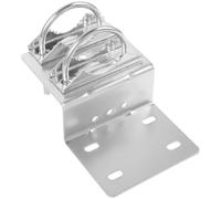 KOMBIUDA Support d'Antenne Extérieur Réglable en Acier Inoxydable Double Collier en U Fixation Murale pour Mât Adapté Antennes Fibre Optique et Répéteurs Usage Extérieur Robuste et