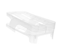 KOMBIUDA Support De Stockage D'oeufs Conteneur D'oeufs Automatique Casier à Oeufs Pour Réfrigérateur Plateau D'oeufs Économiques Coquetier Pour Réfrigérateur Porte-oeuf Transparent