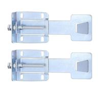 KOMBIUDA Support Réglable pour Hotte Aspirante en Métal Zinc, Crochet Mural Extensible Accessoires, Fixation Robuste pour Hotte Télescopique, Outil de Fixation Cuisine Industrielle