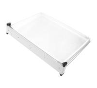 KOMBIUDA Système d'affichage de référence A4 5 volets 10 pochettes en fer et pvc blanc pour organisation murale en salle de réunion et établissement scolaire