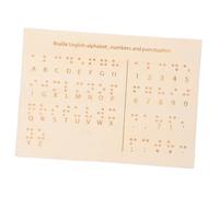 KOMBIUDA Tableau Bois pour Enseignement Aux Aveugles Outil pour Apprentissage et Assistance Lecture