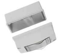 KOMBIUDA Tableau Électrique à Deux Voies Ip65 Étanche Fenêtre Transparente Boîte de Jonction en Plastique Robuste pour Distribution Extérieure et Camping-Car Coffret de Protection