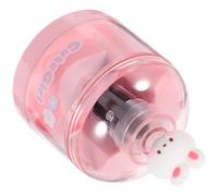 KOMBIUDA Taille-crayons Électrique Rose Compact pour Crayons, Batterie Aa | Surface Lisse en Pet, Usage Maison ou Cours D’art, pour Élèves et Artistes