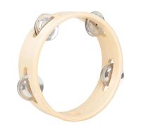 KOMBIUDA Tambourin Bois avec Cloche pour Garçon Fille Instrument de Percussion Sécurisé et pour Danse et Éducation Musicale