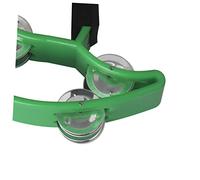 KOMBIUDA Tambourin Plastique à Deux Niveaux Forme De Instrument De Percussion Pour Fêtes Et Danses Vert