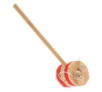 KOMBIUDA Tambours à Main Pour Garçon Fille Hochets Rotatifs Bois Instruments De Percussion Chinois Traditionnels Jouets Éducatifs Pour Garçons Et Filles