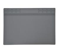 KOMBIUDA Tapis Antistatique en Silicone Résistant la Chaleur 30x40 Cm pour Poste de Travail Électronique, Tapis de Soudure et Réparation D’ordinateurs Compartiments Anti-perte de Vis,