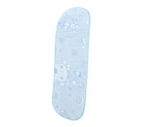 KOMBIUDA Tapis Rafraîchissant Bébé en Soie Glacée Coussin D'appoint Double Face Épais Tapis Mémoire Hiver Été Poussette Respirant Confortable Usage Voyage Bleu Marine