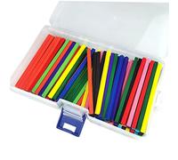 KOMBIUDA Tiges de Comptage Colorées pour Aide à Enseignement Mathématique Boîte de Rangement et Tableau de Outil Éducatif pour Maternelle