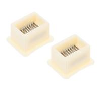 KOMBIUDA Trancheuse à Haricots Verts Portative 2 Pièces en Abs et Métal