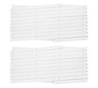KOMBIUDA Treillis à Fleurs Clôture à Treillis Extensible Panneau de Jardin Extensible en Bois Blanc Lot de 2 pour rosiers, Plantes grimpantes et Jardin extérieur